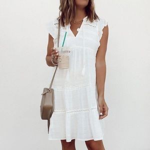Adorable white summer dress